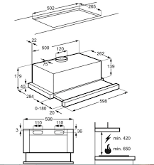 Built-in hood AEG DPB2621S